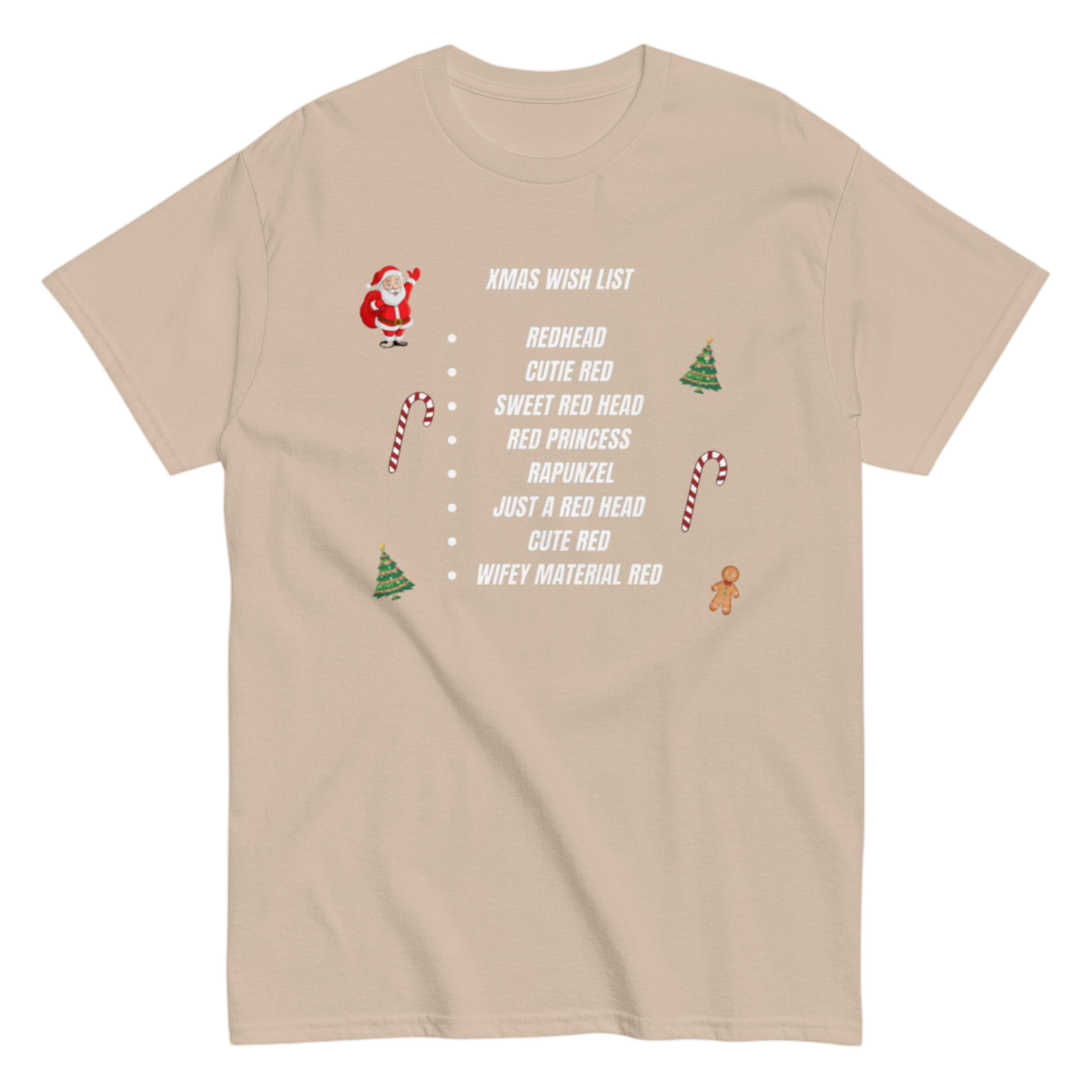 "XMas Wish List Redhead" Shirt